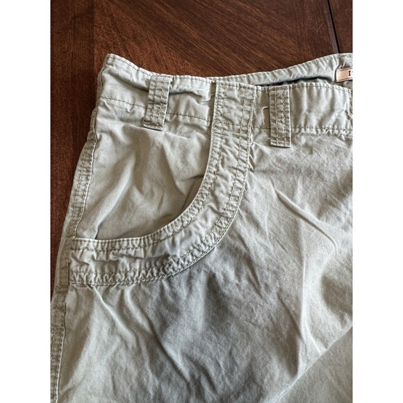 Izod size 16 women’s green khaki capri cropped pants casual pockets - Picture 4 of 9